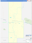 Golden Valley County Wall Map Basic Style